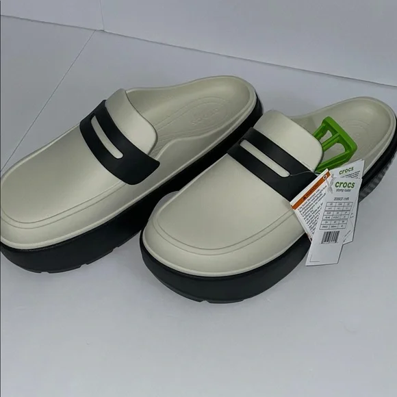 CROCS | Shoes | Crocs Stomp Loafer Black And White Slipon  display picture 1